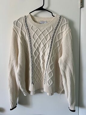 Target Cream Cable Knit Sweater